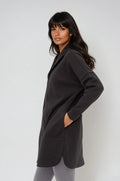 Cozy Comfort Zip Up Hoodie Jacket Black Fitkitty Culture Athleisure Wear, Yoga Wear & Women's Clothing