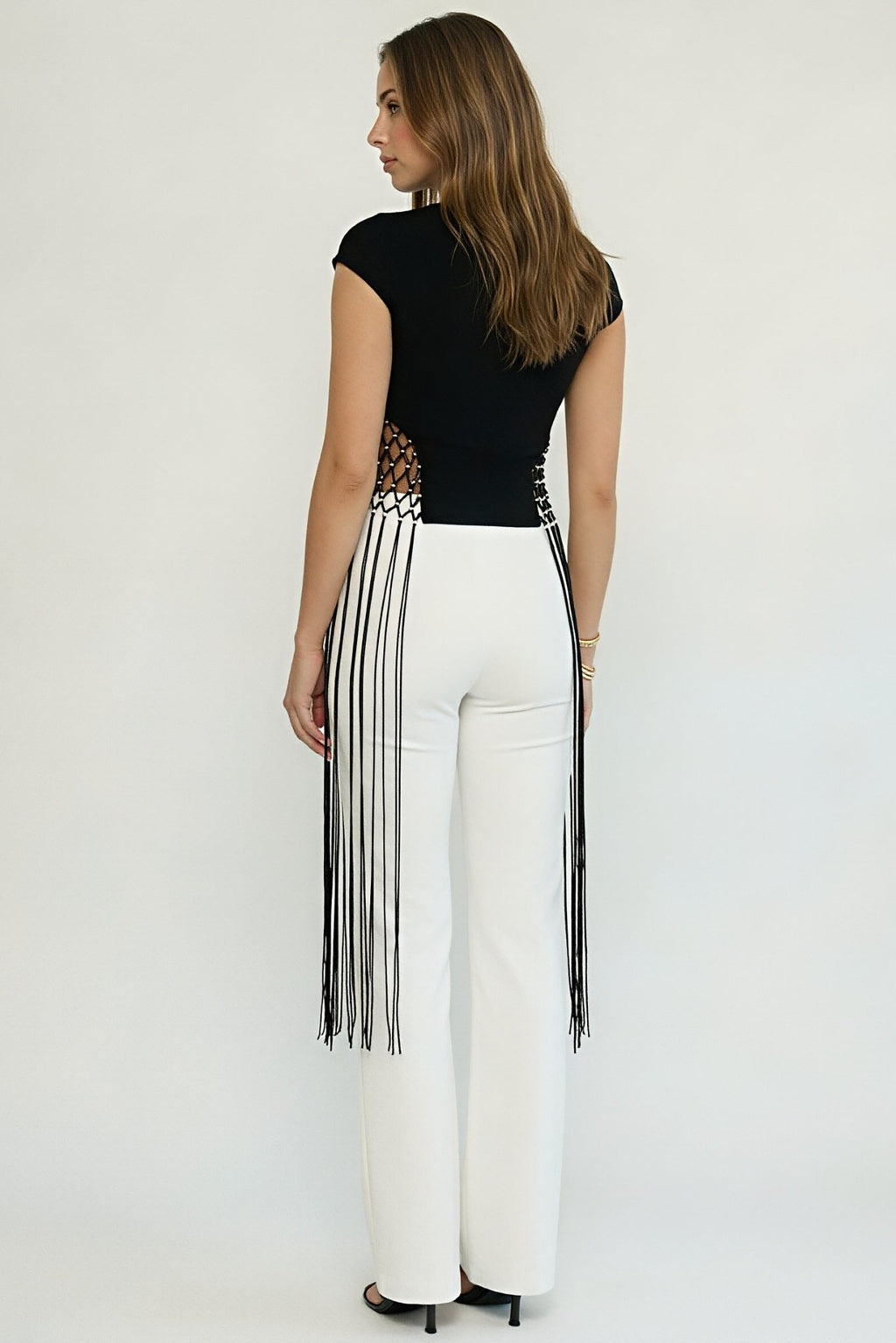Leona Trouser Wide Leg White Akalia