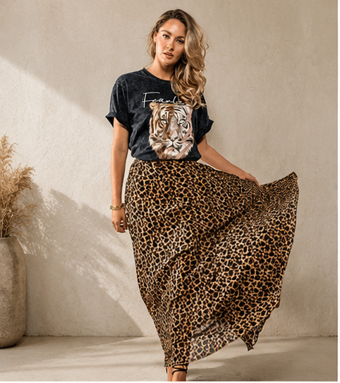 Fierce Flow Leopard Skirt Fitkitty Culture Athleisure Wear, Yoga Wear & Women's Clothing