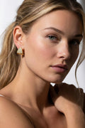 Luna Waterproof Dainty Triangle Zircon Pave Stud Akalia