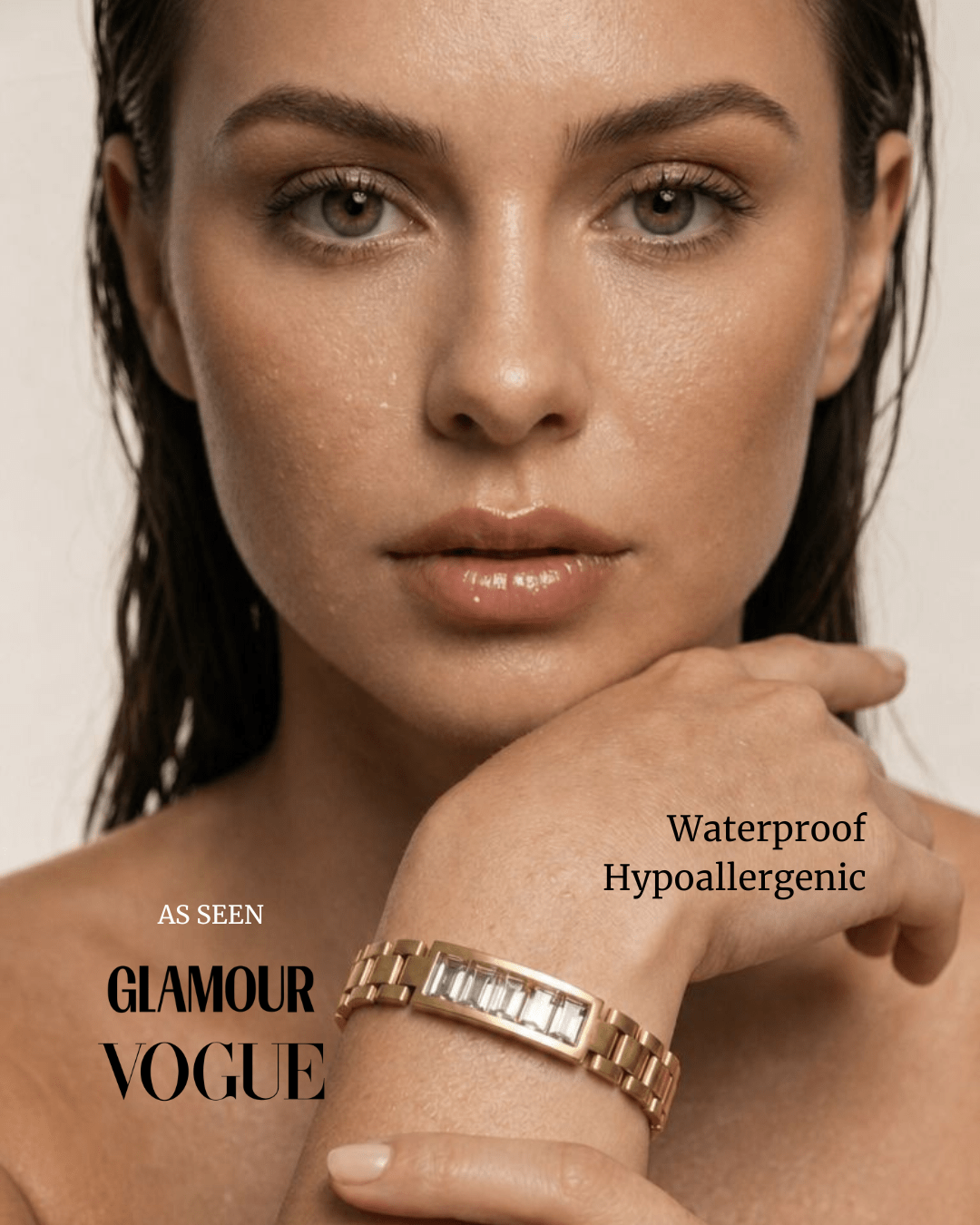 Maxine Waterproof Link Chain Crystal Bracelet Akalia