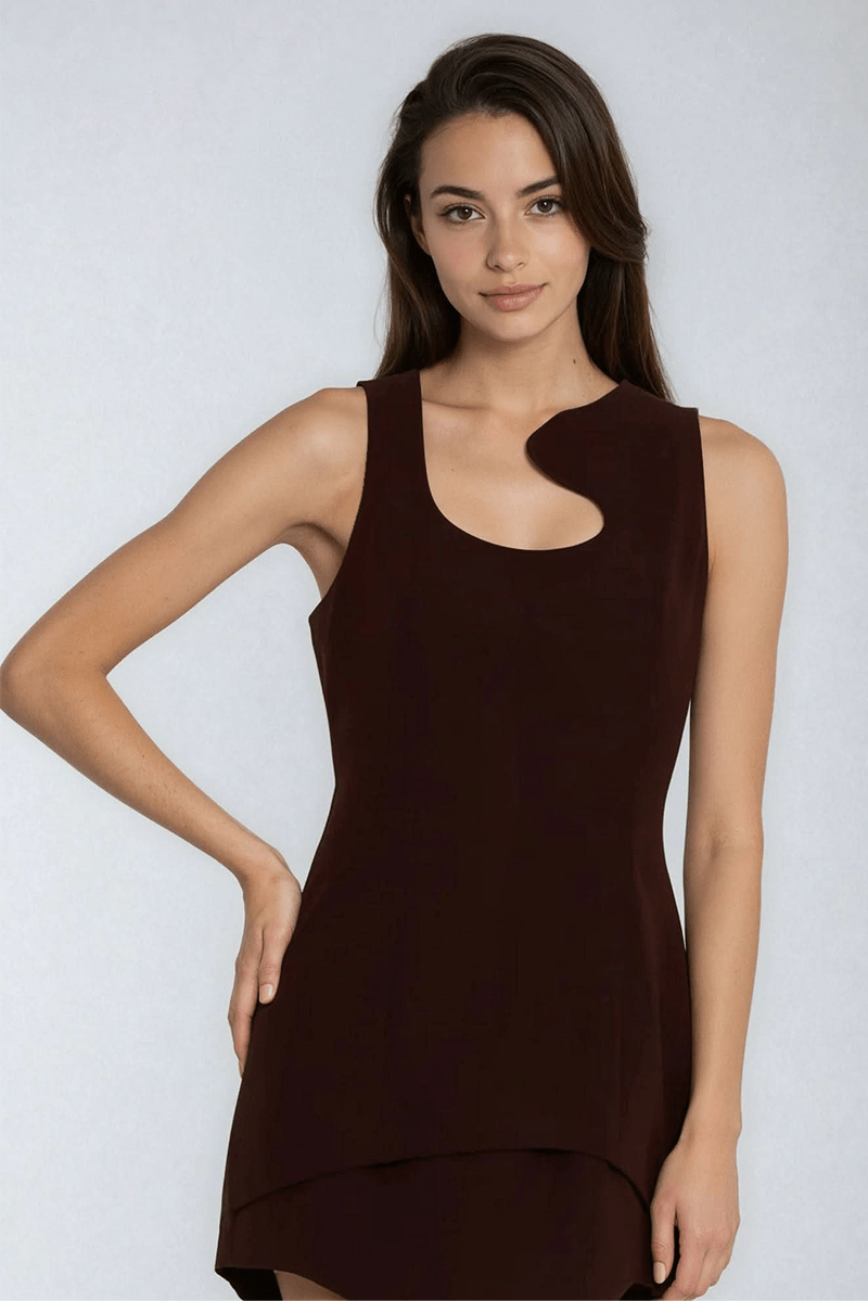 Neha Sleeveless Mini Dress Akalia