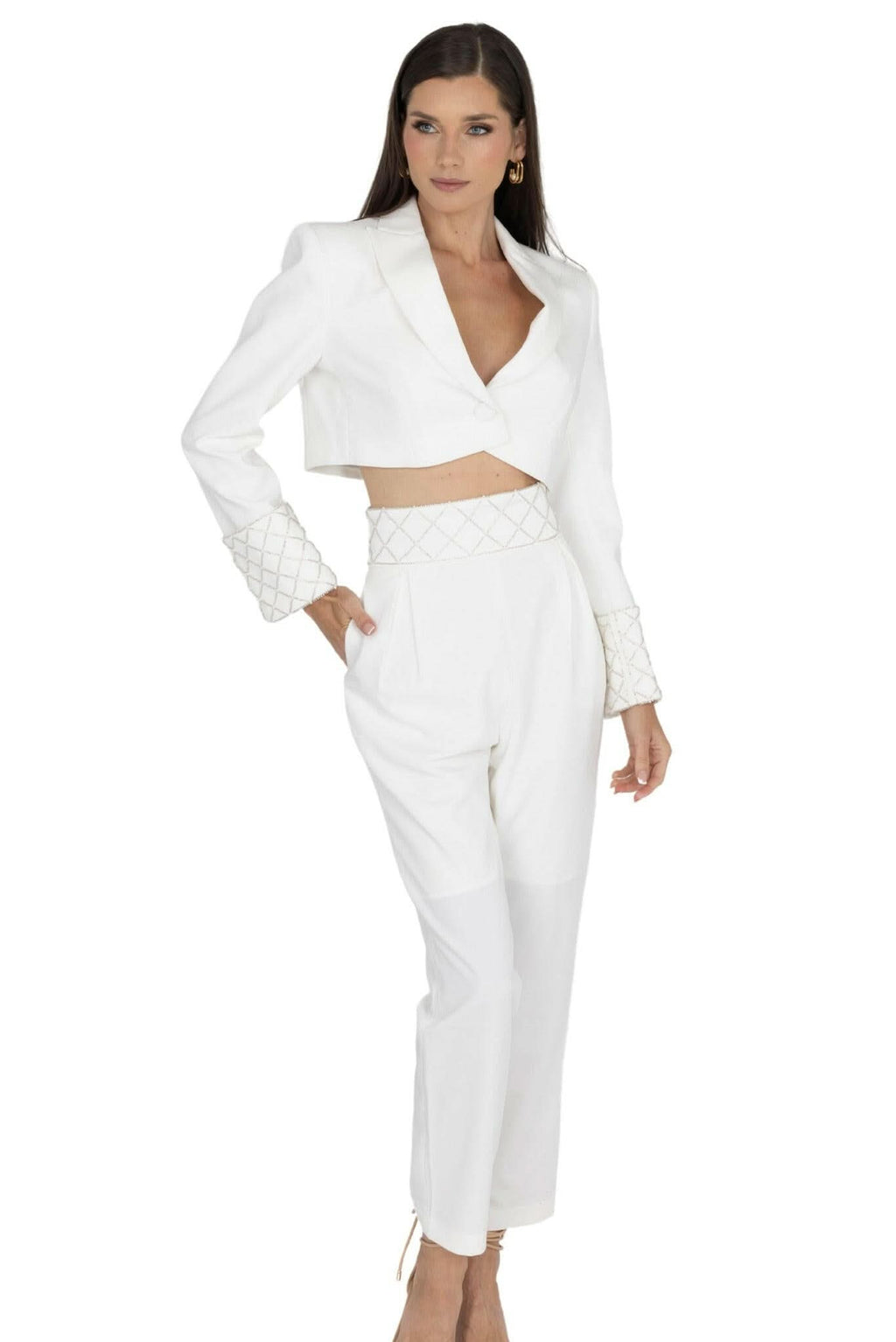 Orchid White Blazer Akalia