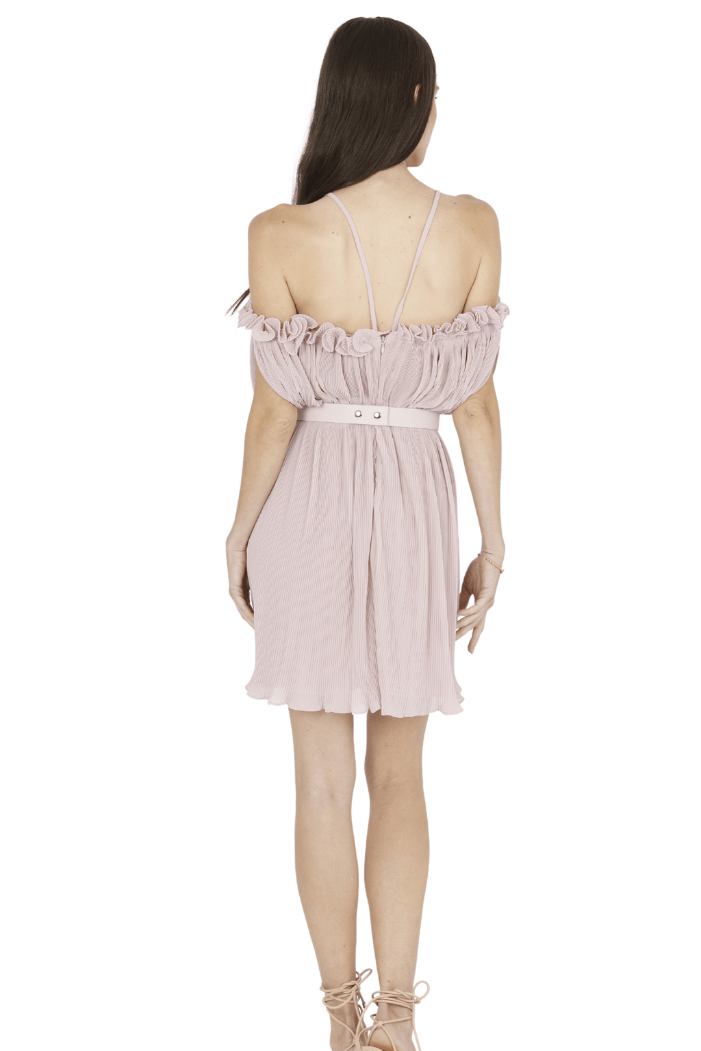 Oriella Sleeveless Mini Dress (Pink) Akalia