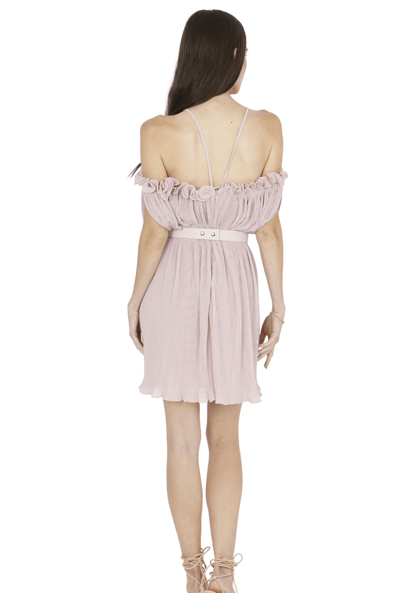 Oriella Sleeveless Mini Dress (Pink) Akalia