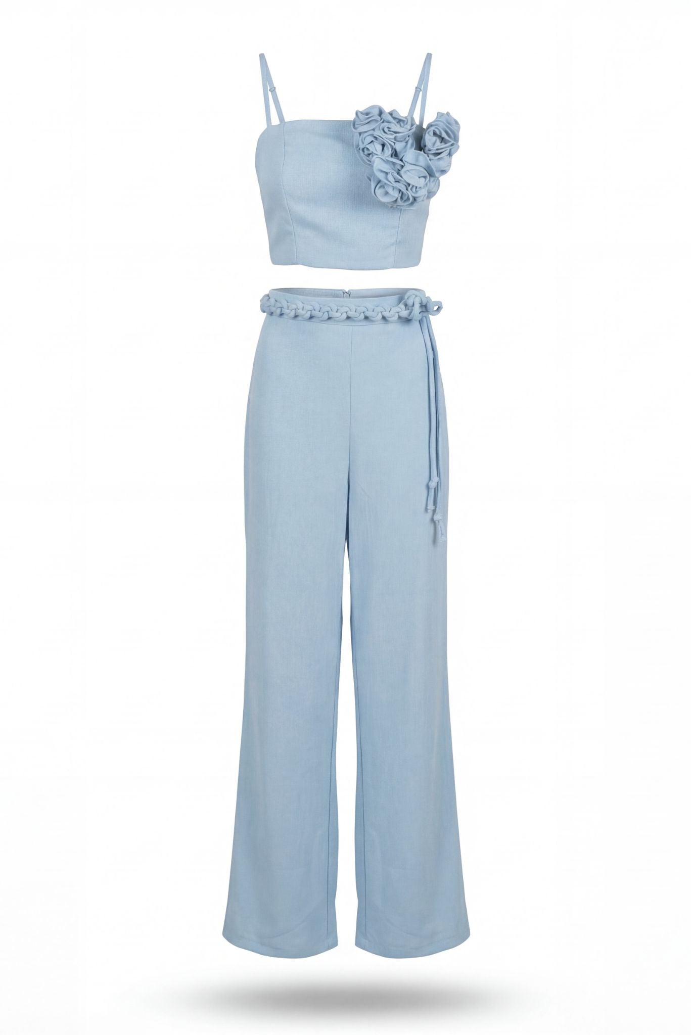 Rosalia Pants and Top Set In Celeste Akalia