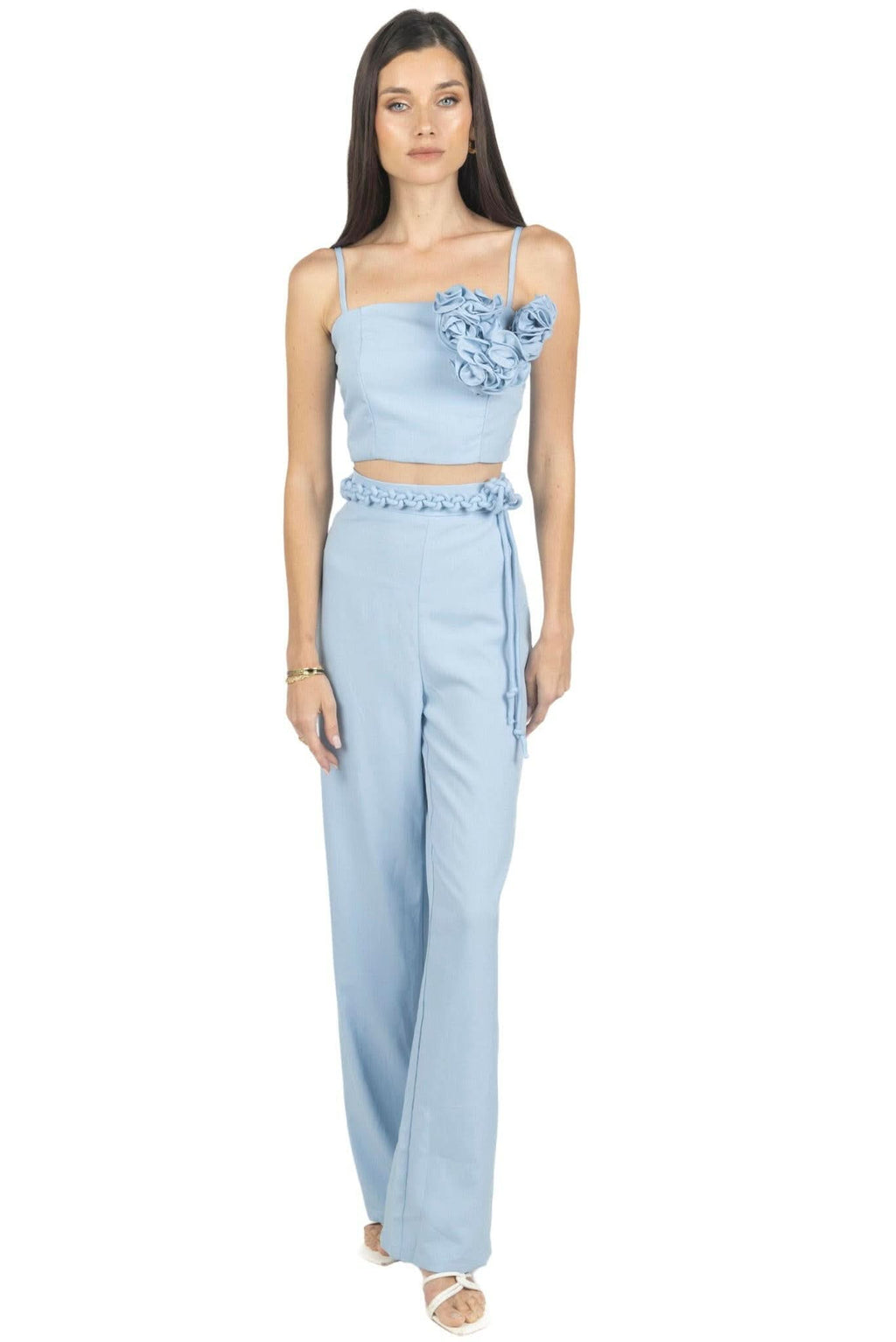 Rosalia Pants and Top Set In Celeste Akalia