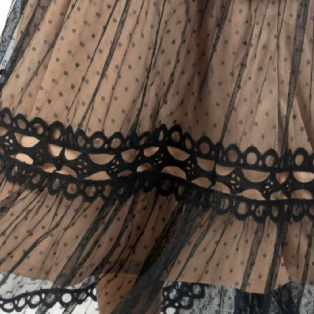 Serena Black Lace Maxi Dress Akalia