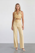 The Aurelia Draped Petal Halter Top Akalia