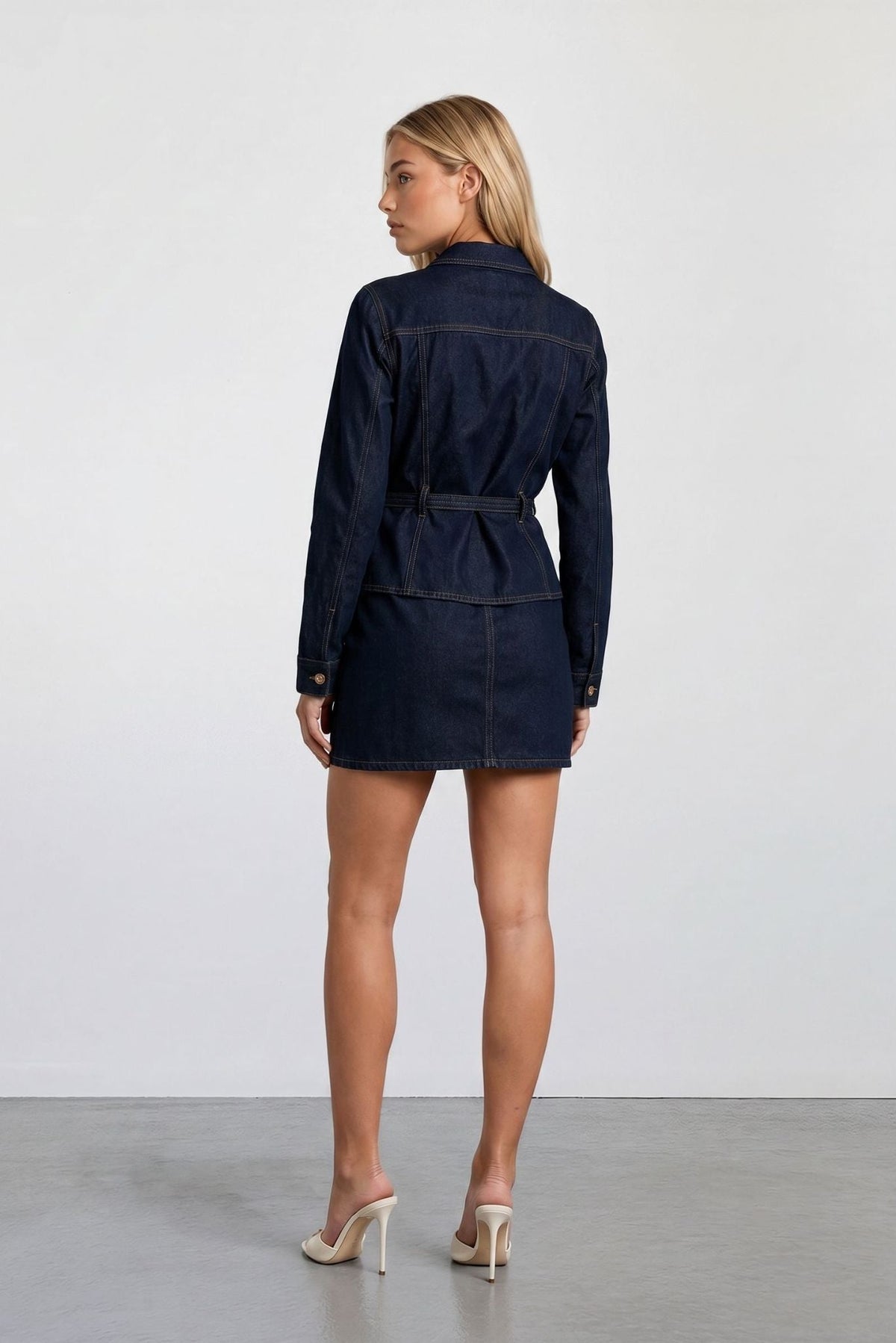 The Monaco Denim Mini Skirt Akalia