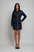 The Monaco Denim Mini Skirt Akalia