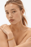 Waterproof 18K Gold Plated Dot Round Bracelet Akalia