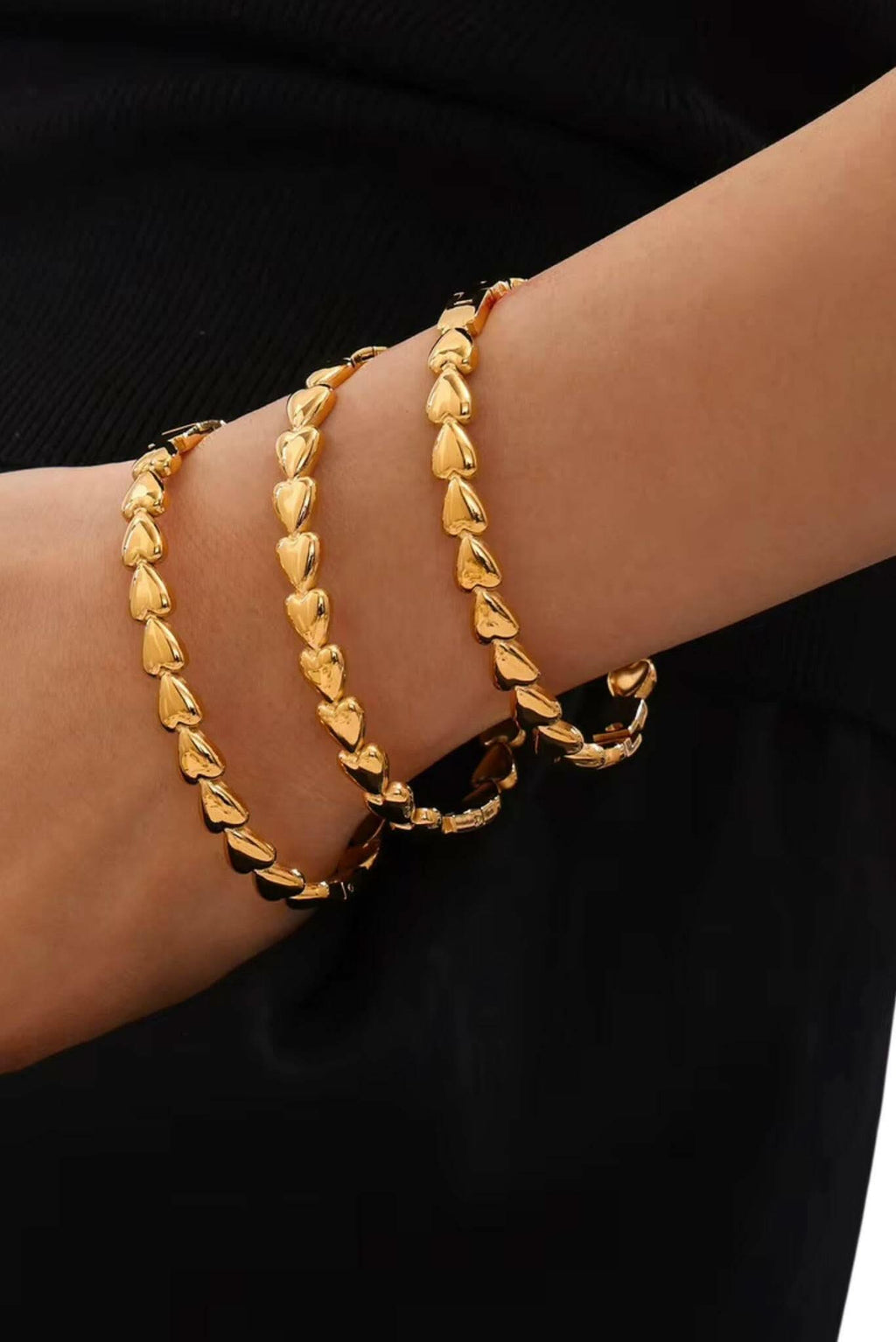 Waterproof Gold Plated Band Love  Bracelet Akalia